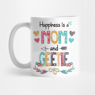 Happiness Is A Mom And Geetie Wildflower Happy Mother's Day Mug